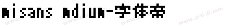 misans mdium字体转换